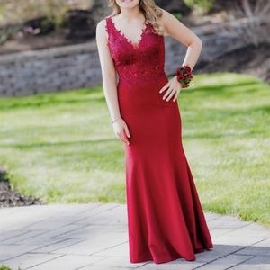 Burgundy Prom Dress